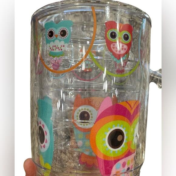 TERVIS Clear 24 ounce OWL with vibrant pink lid. NEW - Picture 4 of 10